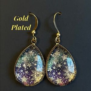 CS Infinity Love (rt) GOLD PLATED earrings 18x25mm